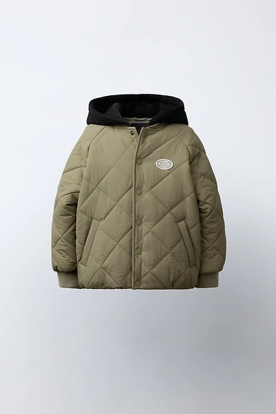 COMBINATION HOODIE PUFFER JACKET