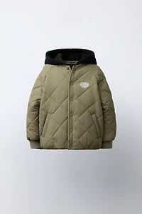 COMBINATION HOODIE PUFFER JACKET