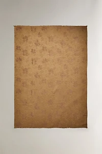 COUVERTURE JACQUARD FLEURS