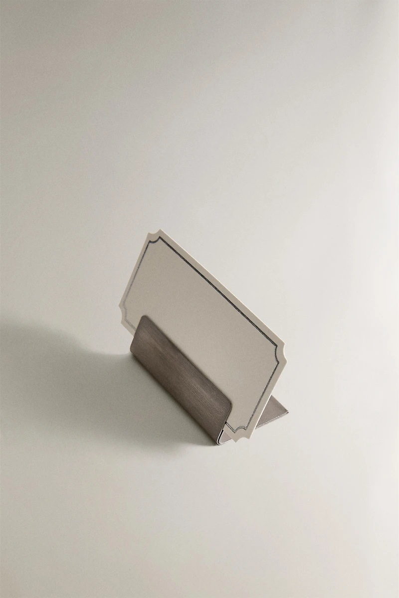 METAL PLACE CARD & CARD SET