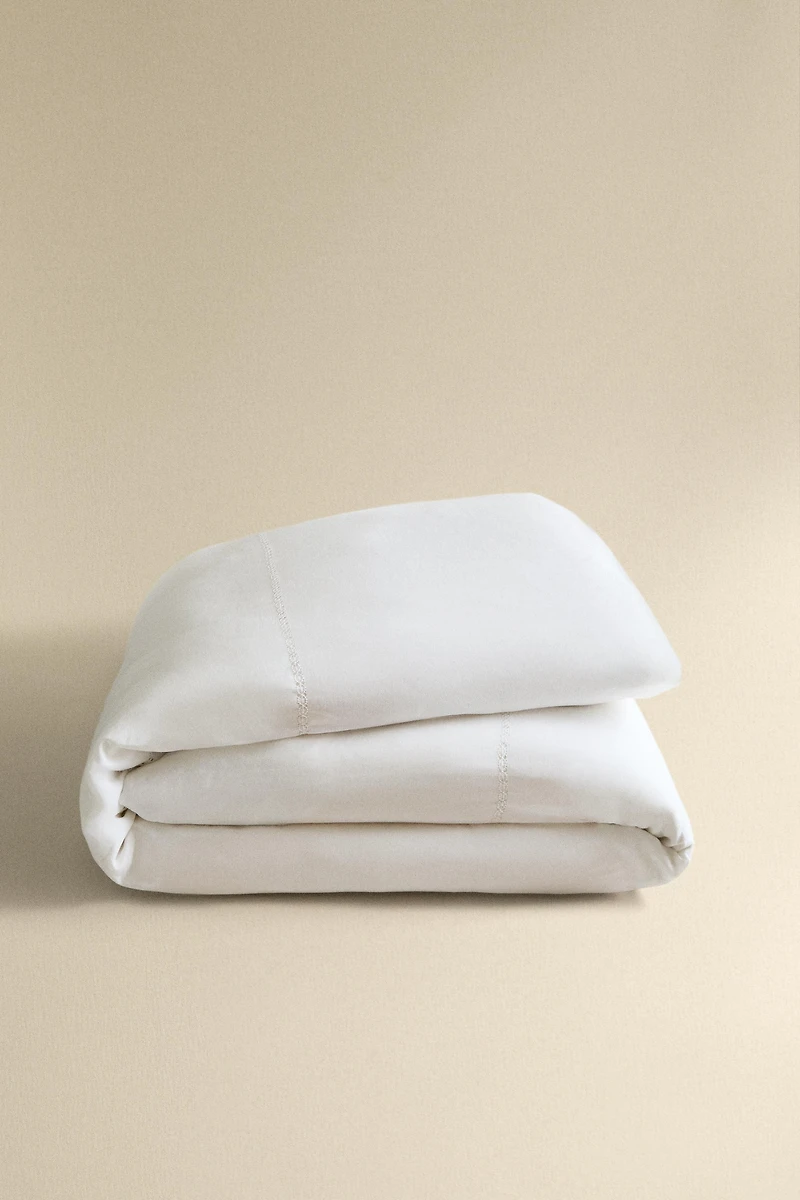 LINEN HEMSTITCHED DUVET COVER