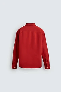 RELAXED FIT COMPACT COTTON SHIRT