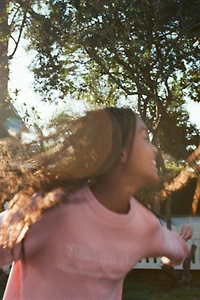 EMBROIDERED TEXT KNIT JUMPER