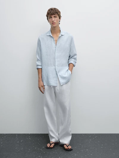 Regular fit striped shirt