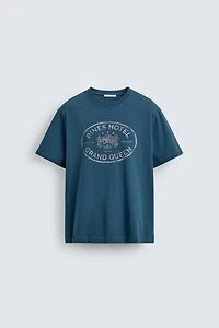 WASHED PRINT T-SHIRT