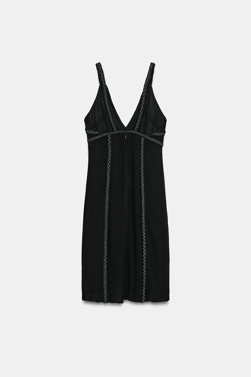 ZW COLLECTION EMBROIDERED BEADED DRESS