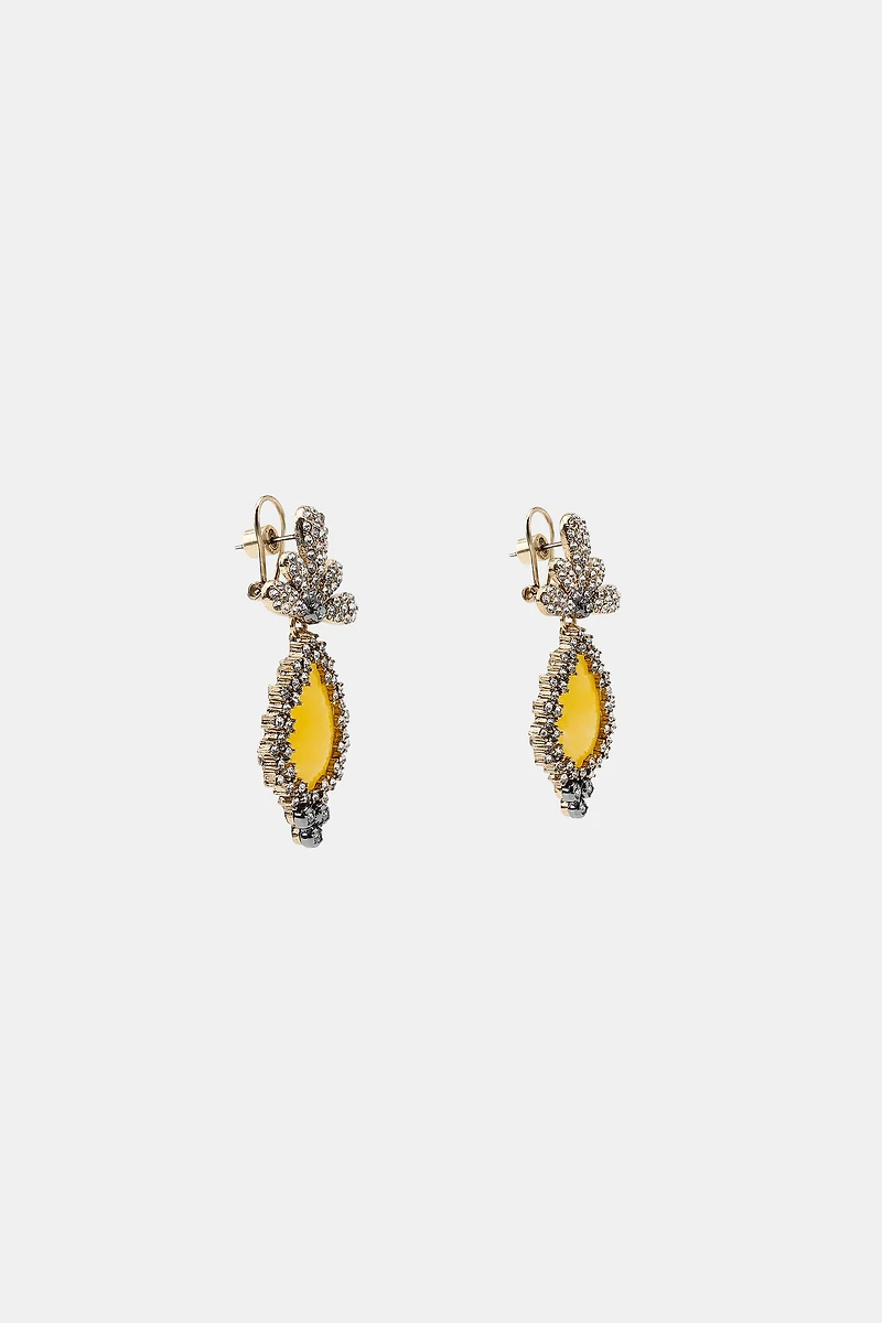 BOUCLES D'OREILLES PIERRES ET STRASS