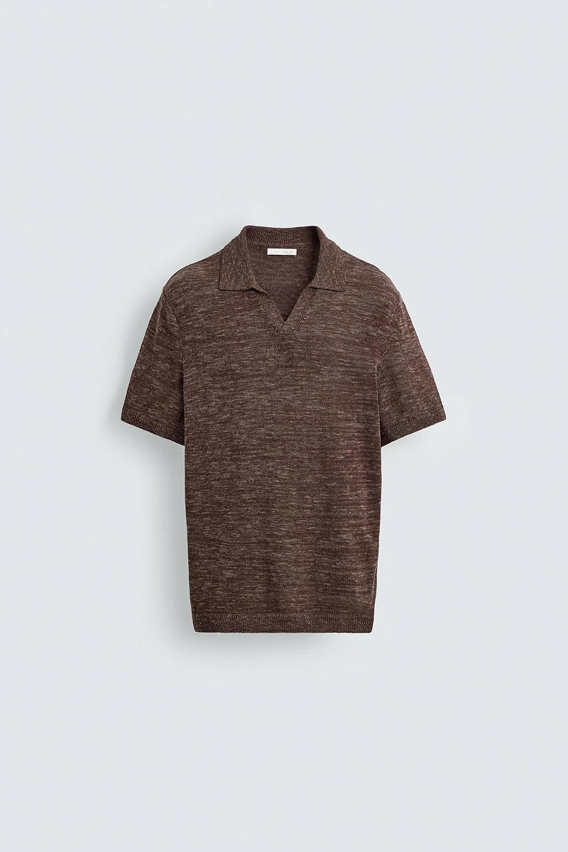 POLO EN MAILLE STRUCTURÉE