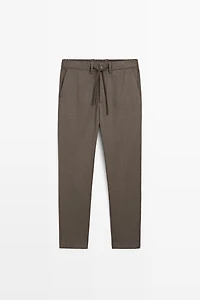 Wool-blend coordinating pants