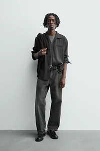 WASHED FLOWY SHIRT