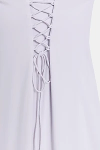 LACE-UP MIDI DRESS