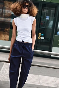 ELASTIC WAIST PANTS