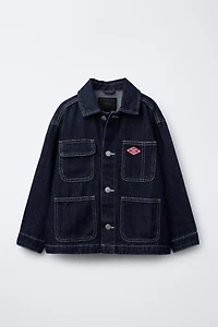 DENIM JACKET WITH LABEL