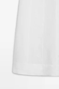 Linen strapless midi dress