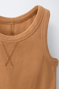 ENSEMBLE CÔTELÉ DÉLAVÉ T-SHIRT NAGEUR ET BERMUDA
