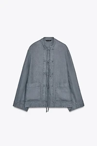 TIED LINEN JACKET ZW COLLECTION