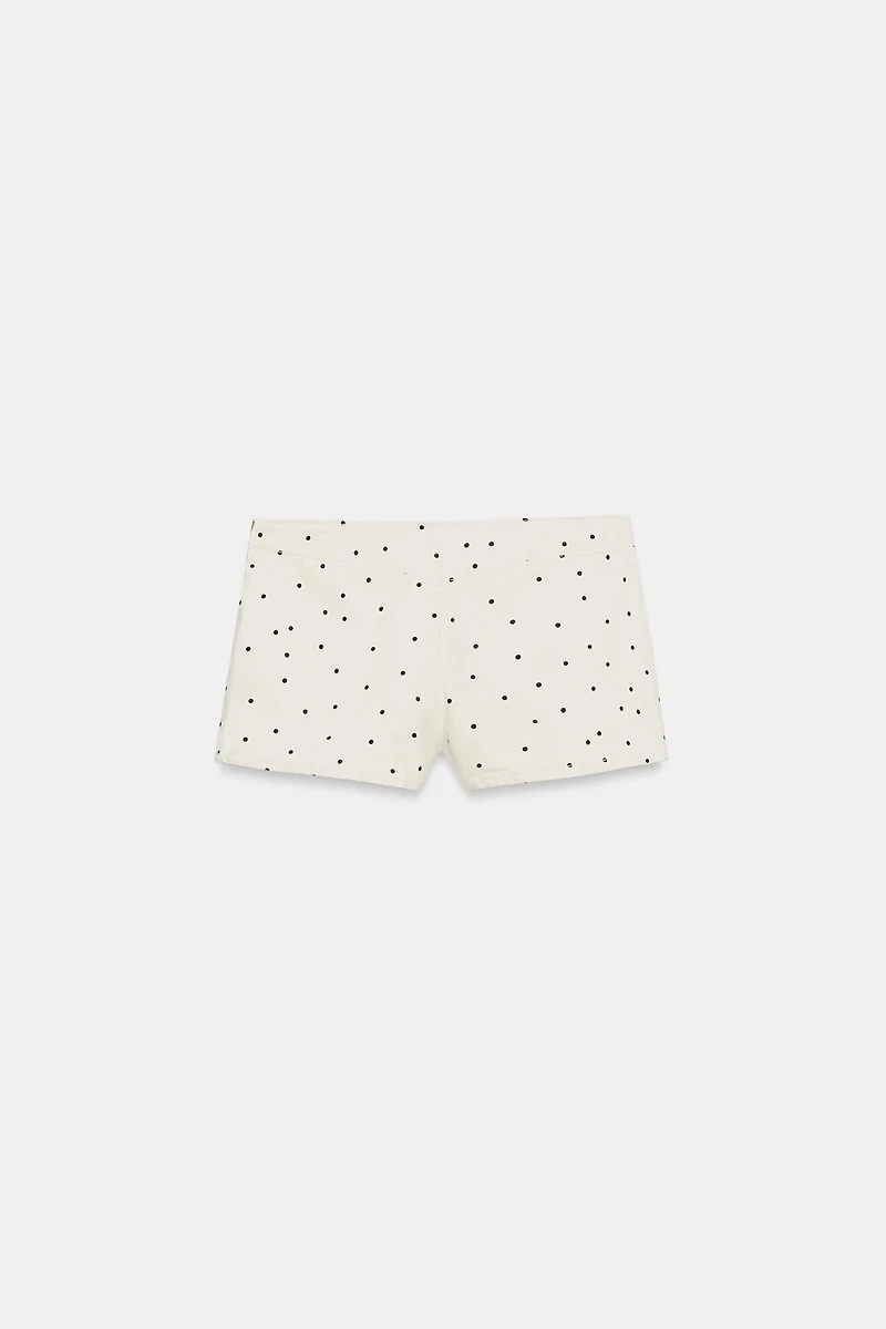 POLKA DOT MINI SHORTS