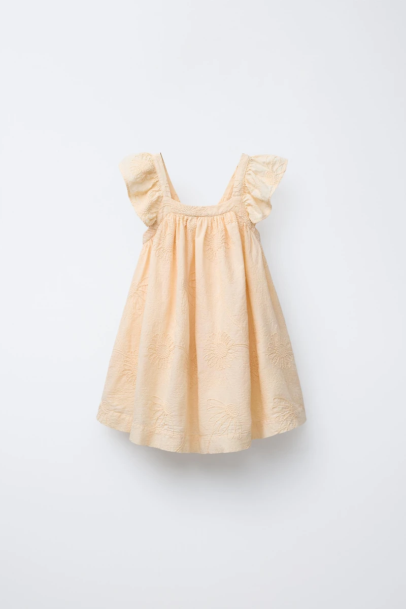 FLORAL EMBROIDERED DRESS
