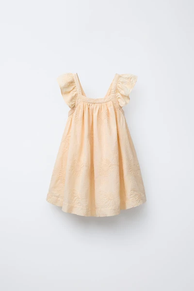 FLORAL EMBROIDERED DRESS