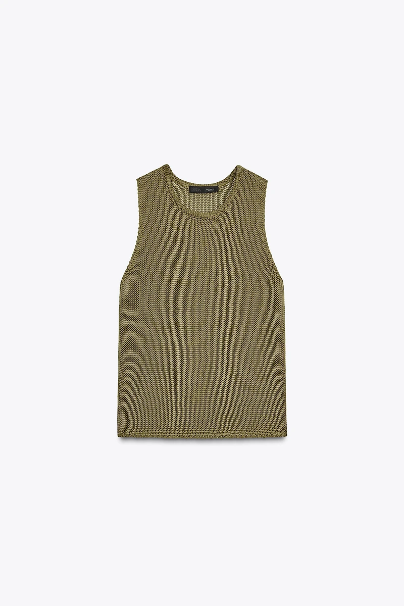 100% COTTON KNIT TOP