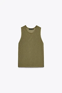 100% COTTON KNIT TOP