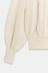 BOAT NECK KNIT BLOUSE