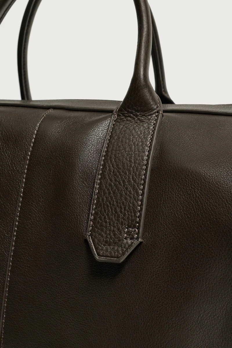 LEATHER SHOPPER BAG