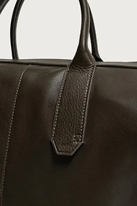 LEATHER SHOPPER BAG