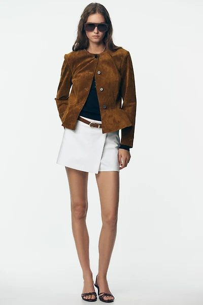 JUPE-CULOTTE CROISÉE CEINTURE
