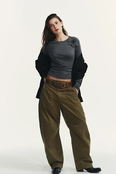 FRONT FLORAL T-SHIRT