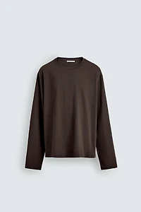 MERCERIZED LONG SLEEVE T-SHIRT