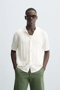 OPEN KNIT SHIRT