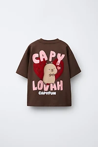T-SHIRT CAPIBARA CAPYFUN © AVEC FLOQUÉ