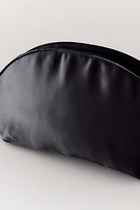 CRESCENT SATEEN MAKEUP BAG