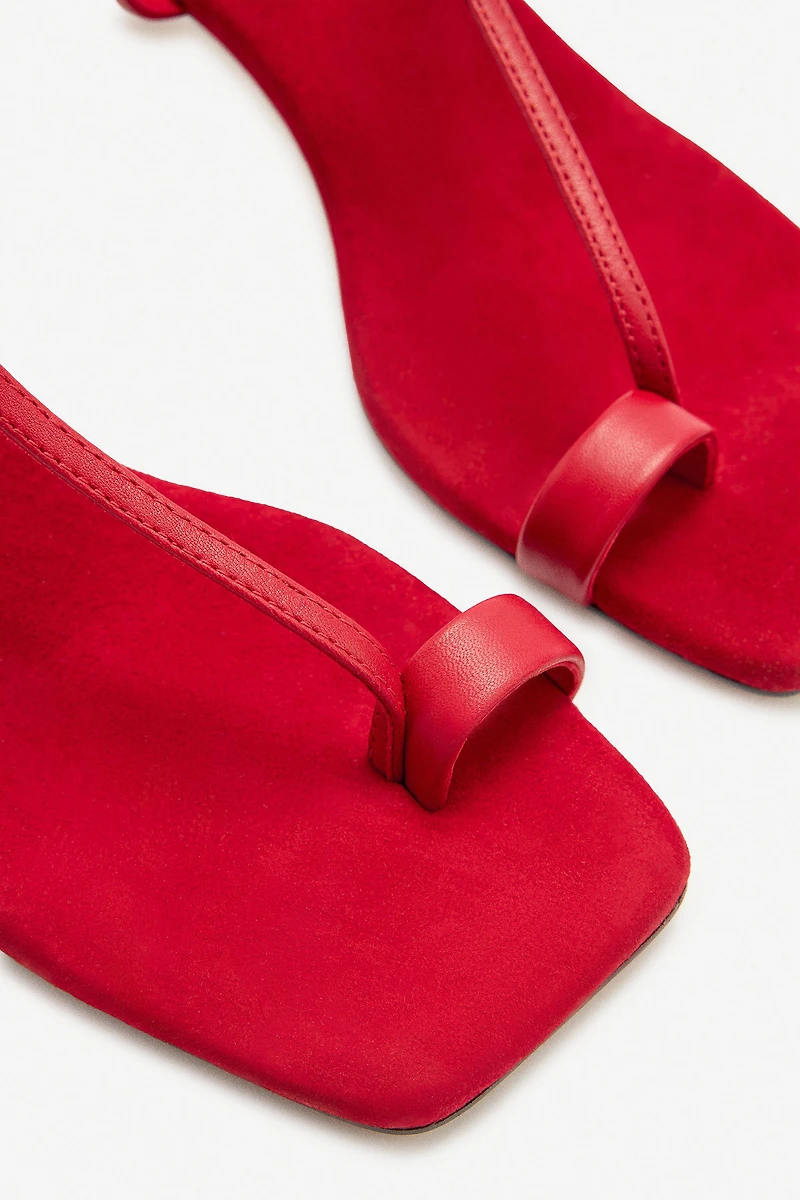 LIMITED EDITION SPLIT LEATHER SANDALS