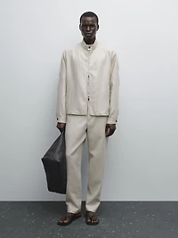 100% linen trousers