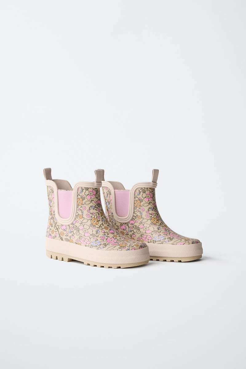 FLORAL RAIN BOOTS