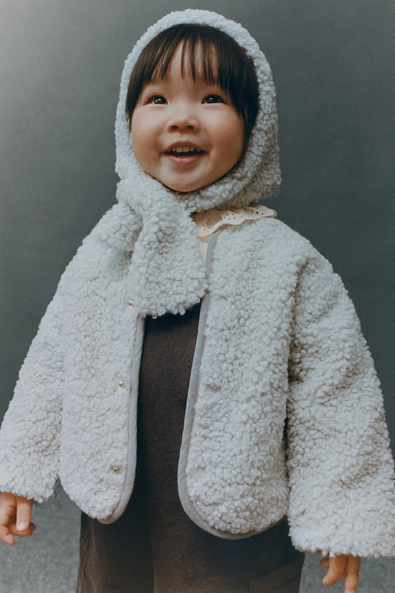 BLOUSON EFFET MOUTON POLAIRE