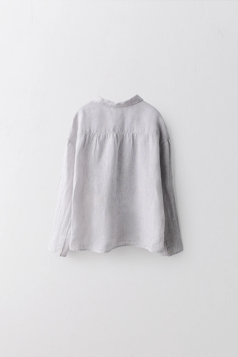 YEARS / LIMITED EDITION 100% LINEN STRIPED SHIRT