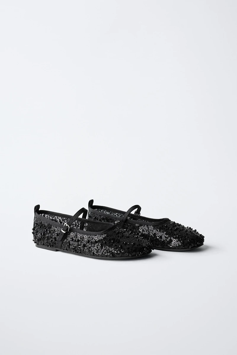 BALLERINES AVEC BOUCLE ET PERLES