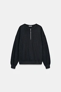 SWEAT ZIPPÉ SOFT CÔTELÉ