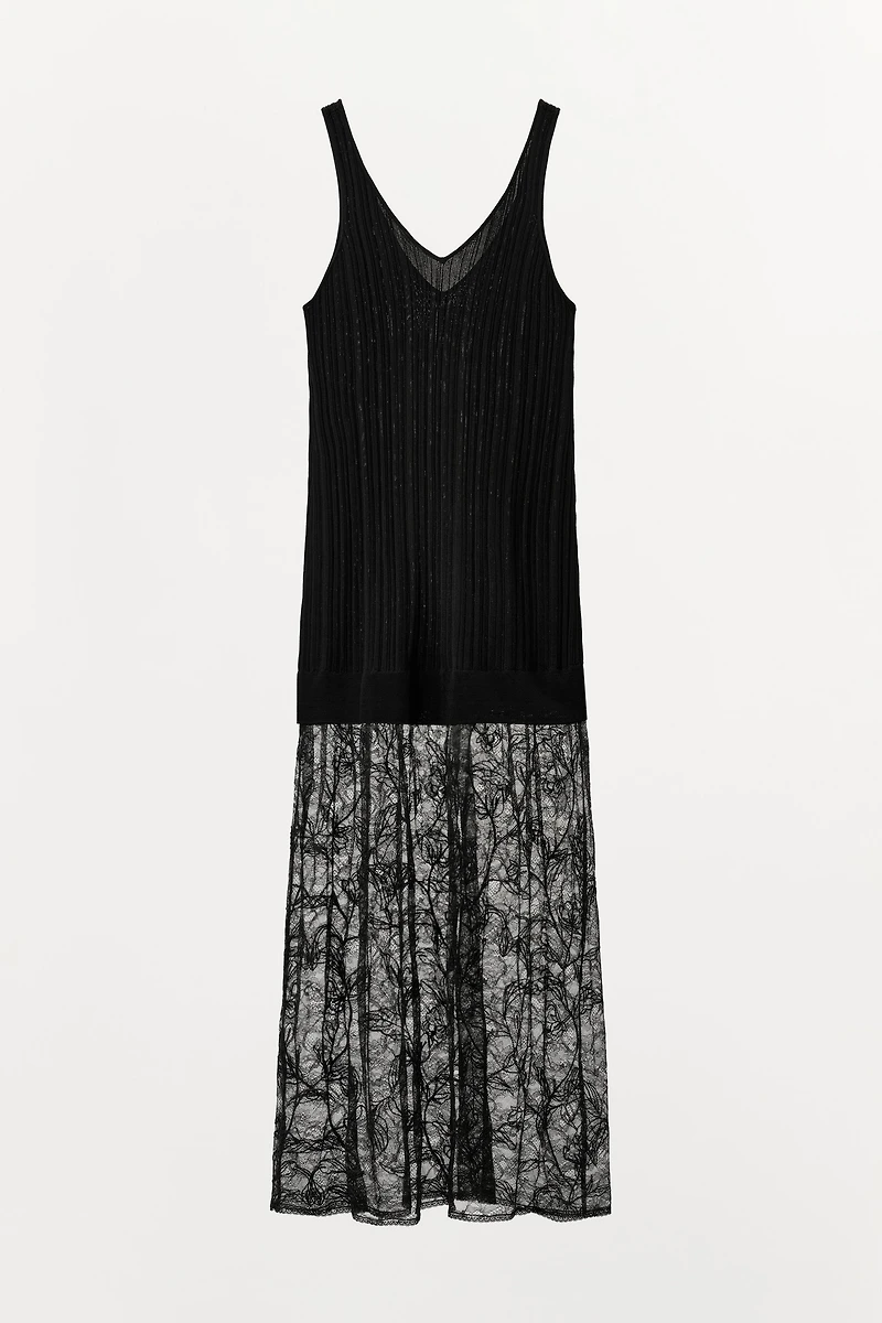 LACE KNIT DRESS