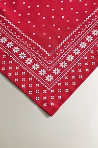 CHEMIN DE TABLE COTON HIVER NOËL