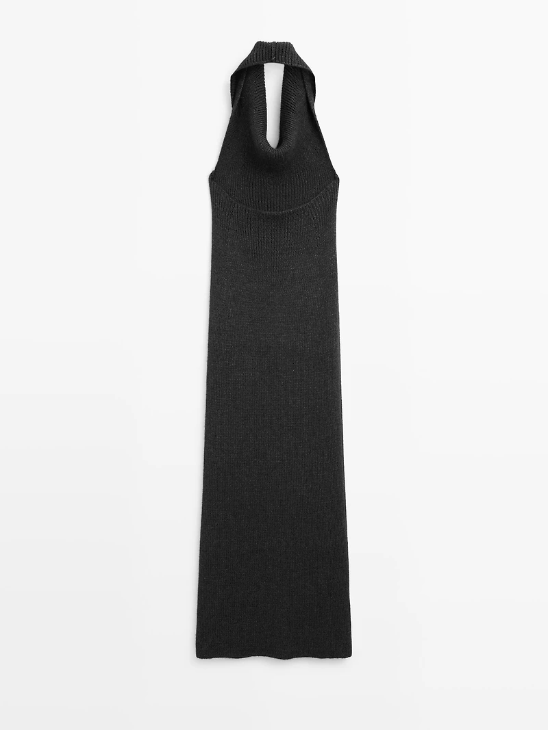 Knit halter midi dress - LIMITED