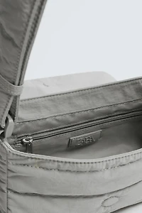 QUILTED NYLON CROSSBODY BAG