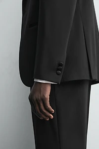BLAZER COSTUME SMOKING AVEC LAINE