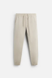 WASHED JOGGER WAIST PANTS