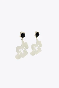FLOWER BUTTON EARRINGS