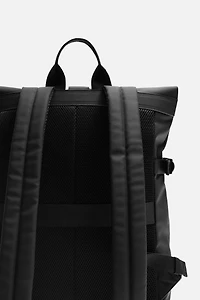 RUBBERIZED FLAP BACKPACK