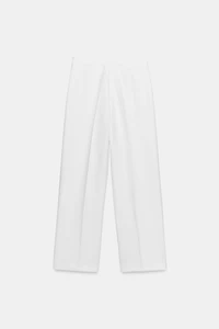 HIGH-WAISTED STRAIGHT LEG PANTS